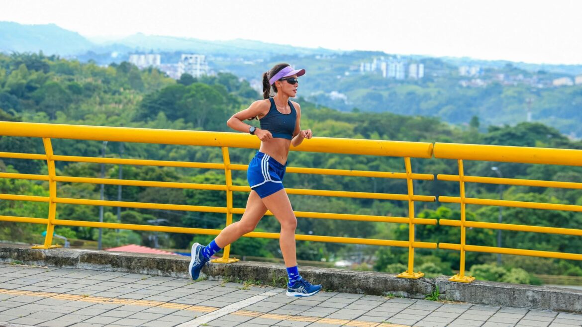 woman having energy boost