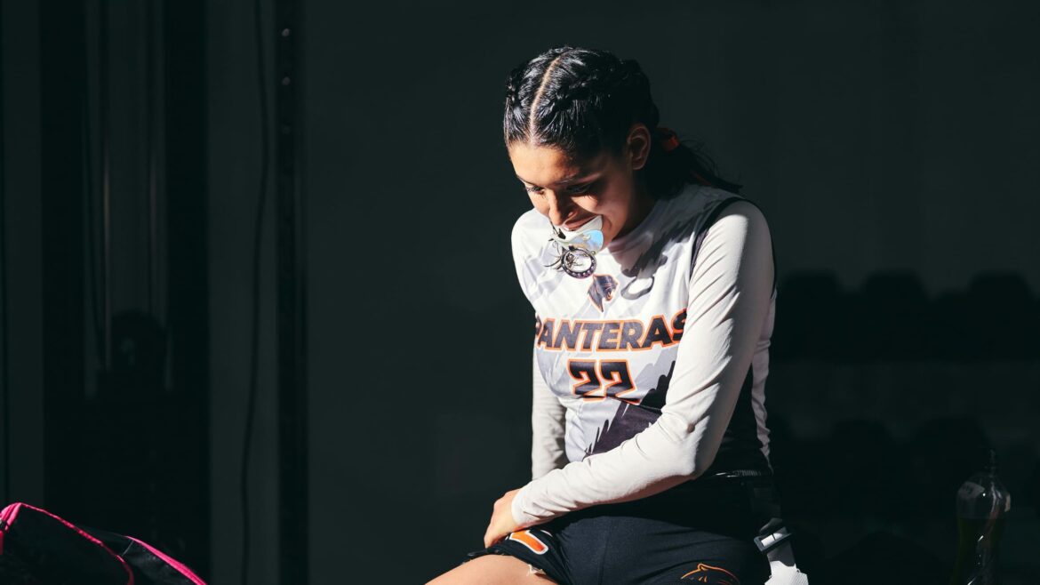 athlete looking happy