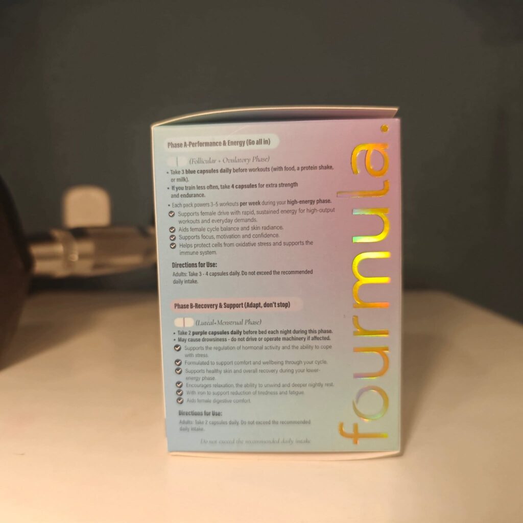 Fourmula Review:  Fourmula supplements 