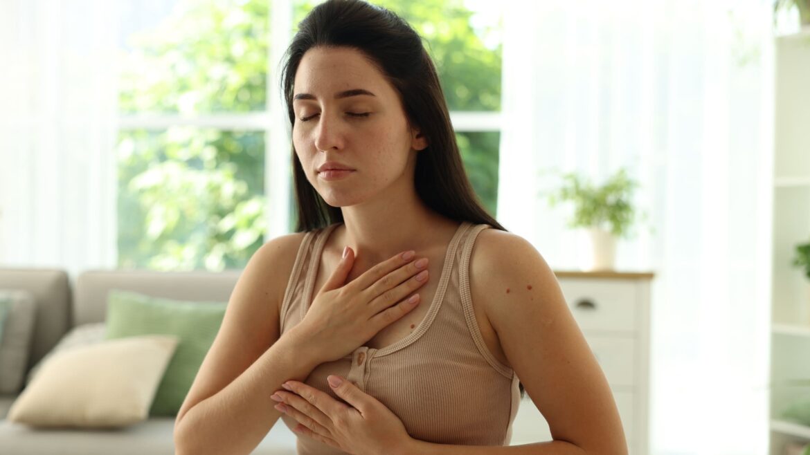 Female Fitness Breath Rhythm to Reduce Stress